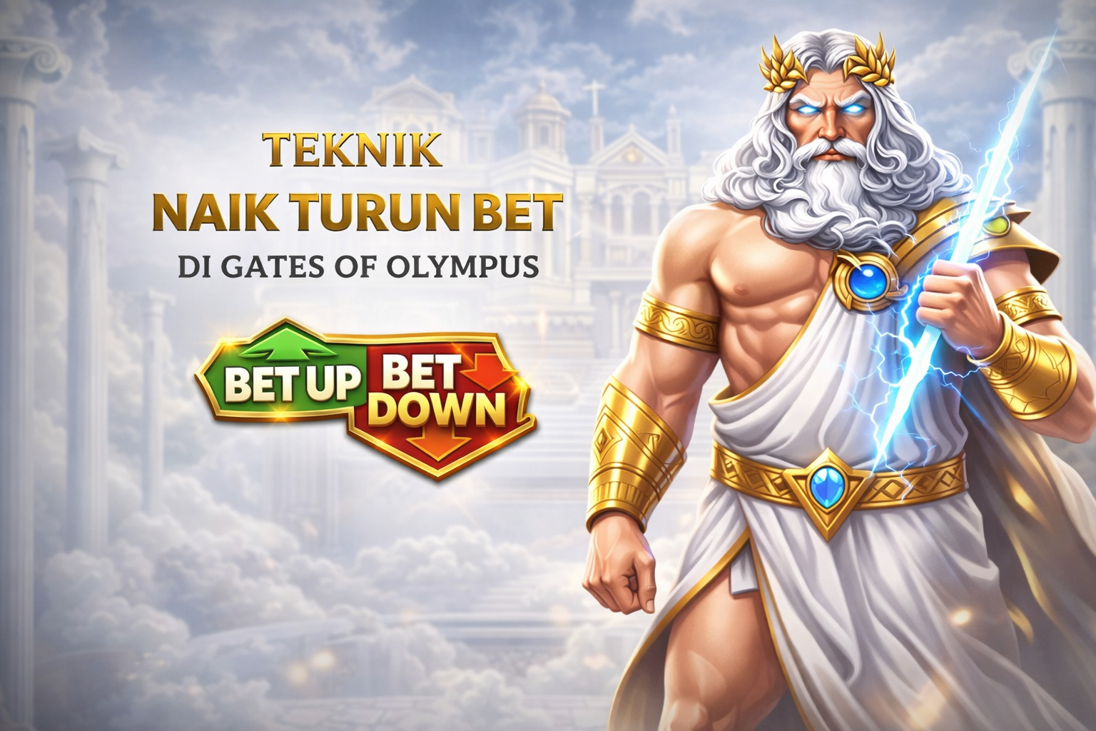 Teknik Naik Turun Bet di Gates of Olympus