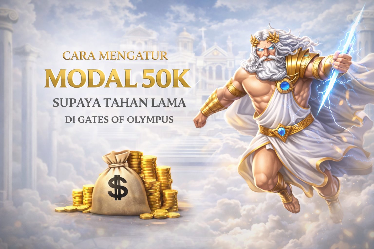 Cara Mengatur Modal 50k Supaya Tahan Lama di Gates of Olympus